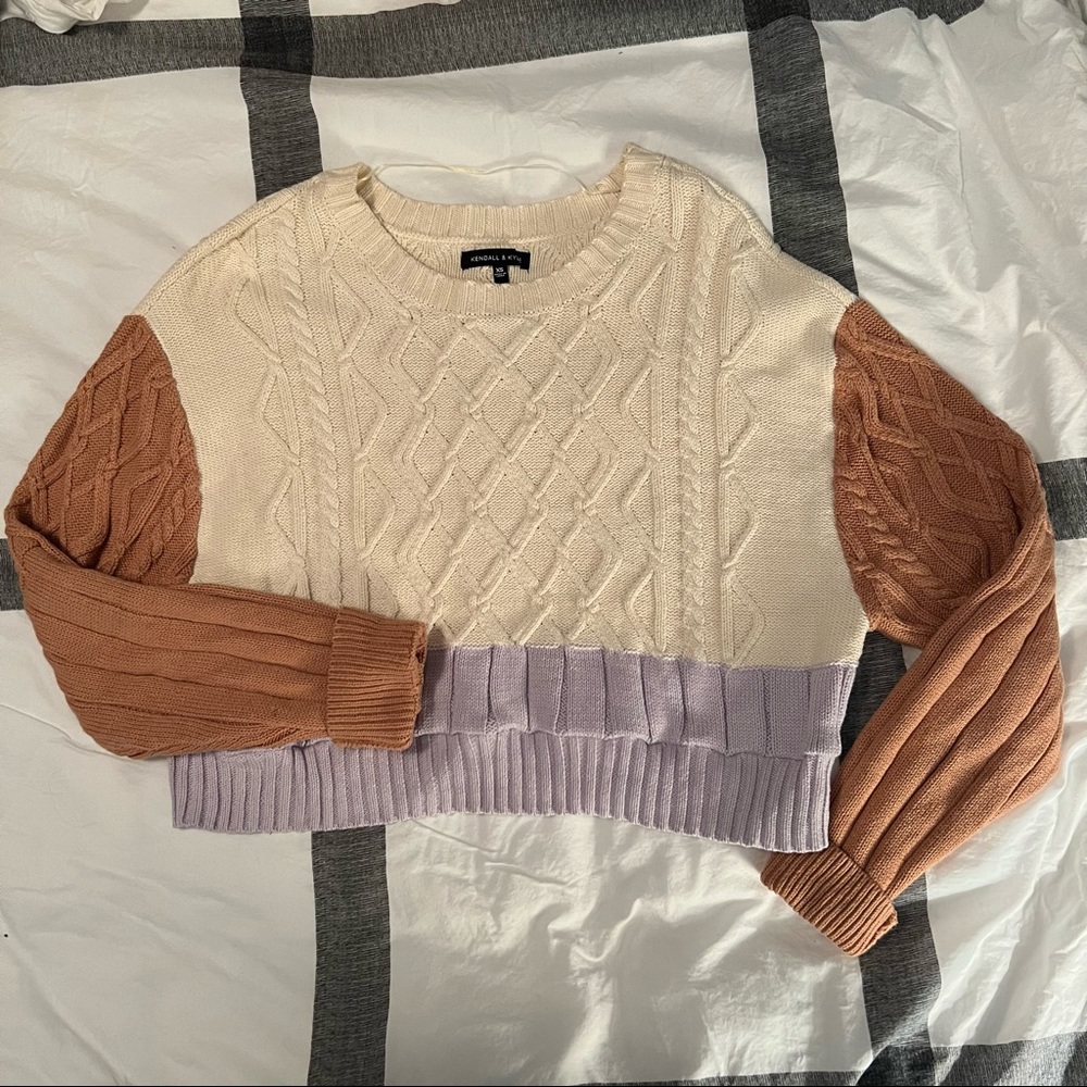 Kendall & Kylie cropped sweater
